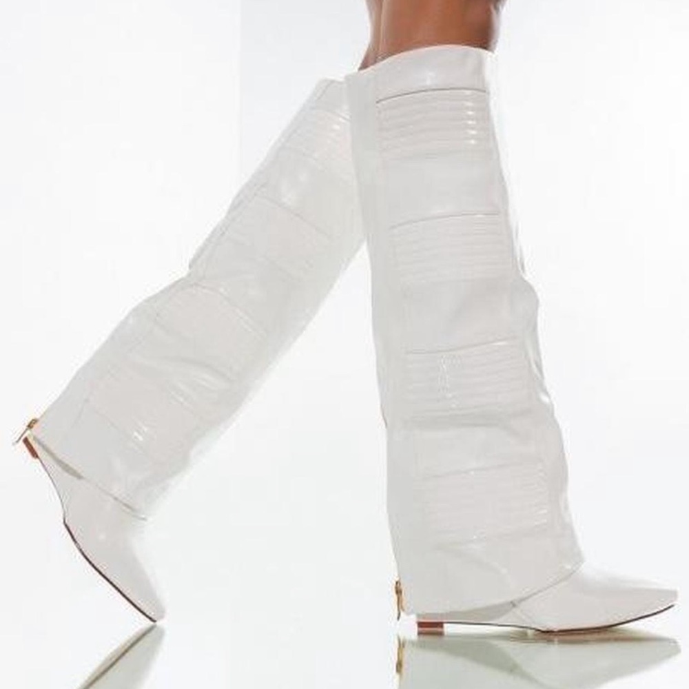 Dolls Kill White Go Go Boots